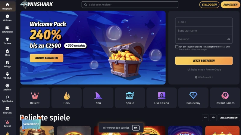 Winshark Homepage